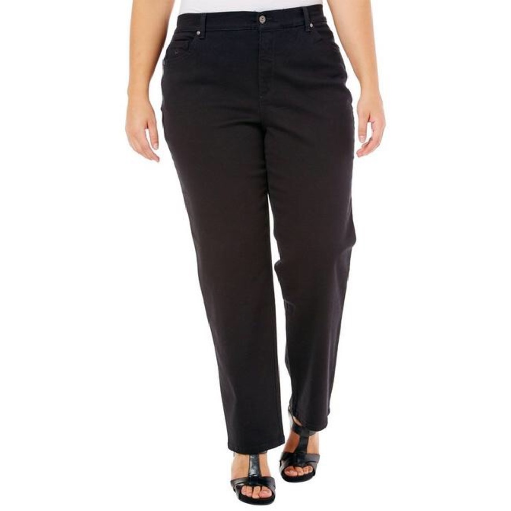 Gloria Vanderbilt Amanda Jeans 18W Black Plus Size